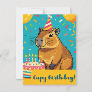 Capy Geburtstag Postkarte