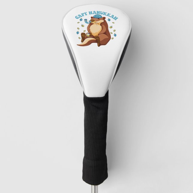 Capy Hanukkah Funny Jewish Capybara Hanukkah Gesch Golf Headcover (Vorderseite)
