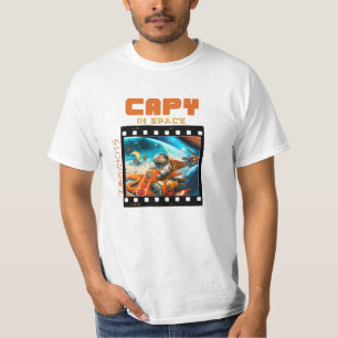 Capy in Space - Cooler Capybara T - Shirt Design