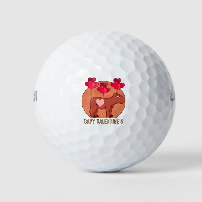 Capy Valentine Golfball (Vorderseite)