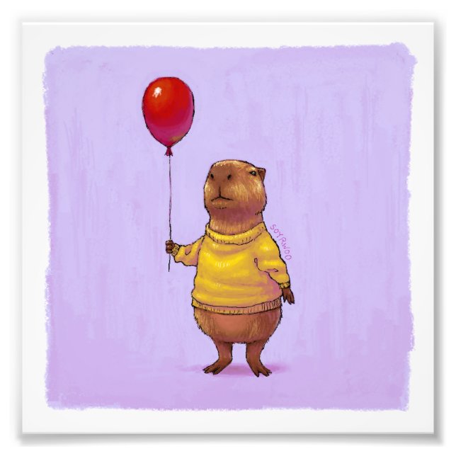 Capyballon Fotodruck (Vorne)