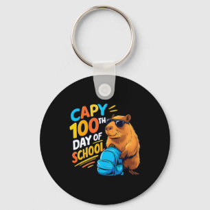 Capybara 100. Schultag Schlüsselanhänger
