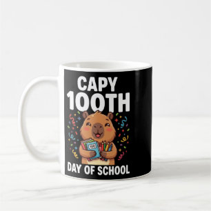 Capybara 100. Schultag Süße Capy-Tiere Kaffeetasse