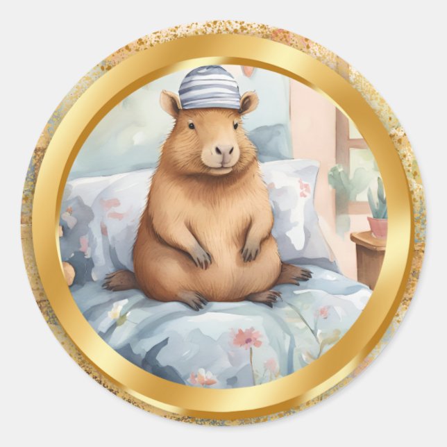 CAPYBARA - 2 STICKERS (Vorderseite)