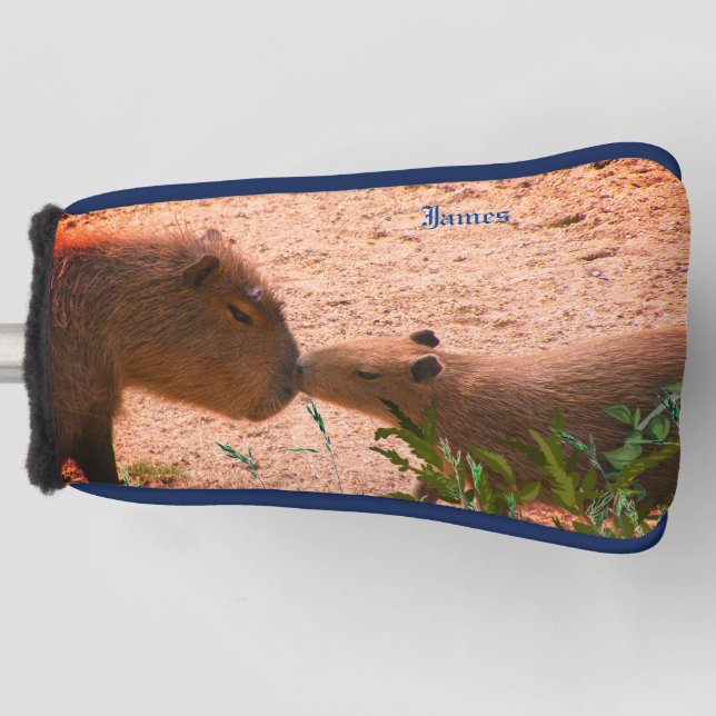 Capybara Animal Putter Golf Head Cover Golf Headcover (Vorderseite)