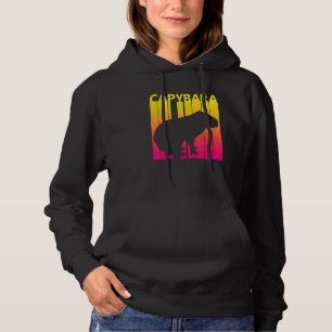 Capybara Animal Retro Kostüm Hoodie