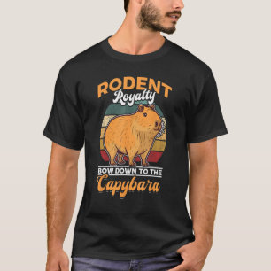 Capybara Animals Pet Rodent Königsbogen hinunter z T-Shirt