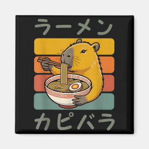 Capybara Anime Grafik Ramen Kawaii Japanische Vint Magnet