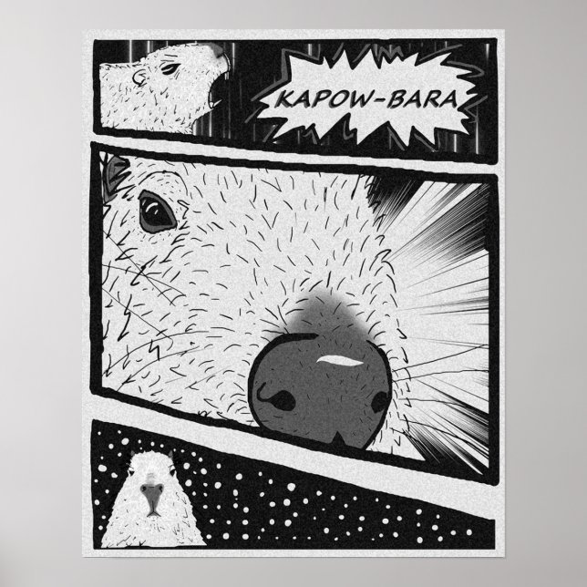 Capybara Anime Poster (Vorne)