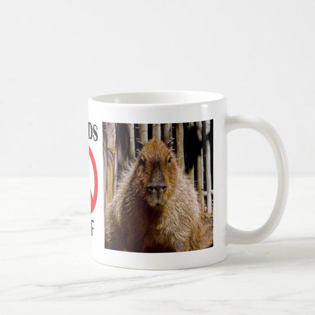 Capybara-Anstarren Kaffeetasse (Rechts)