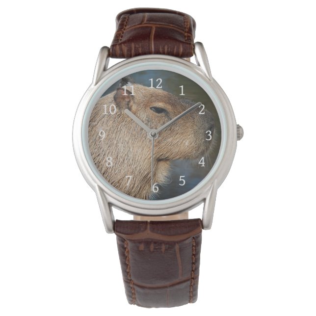 Capybara Armbanduhr (Vorderseite)