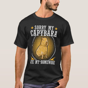 Capybara aß meine Hausaufgaben Südamerika Capybara T-Shirt