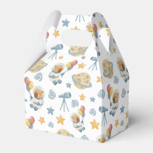 Capybara Astronaut Muster Gefälligkeitsboxen Geschenkschachtel