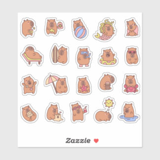 capybara aufkleber