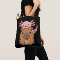 Capybara Axolotl Kawaii Tierliebhaber Zoo Tag