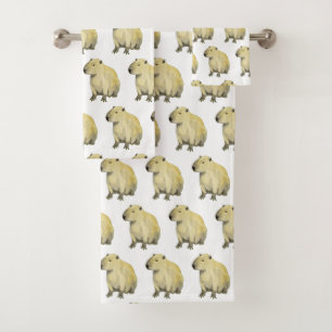 Capybara Badetuch Set