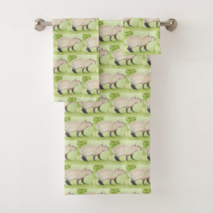 Capybara Badhandtuch Set