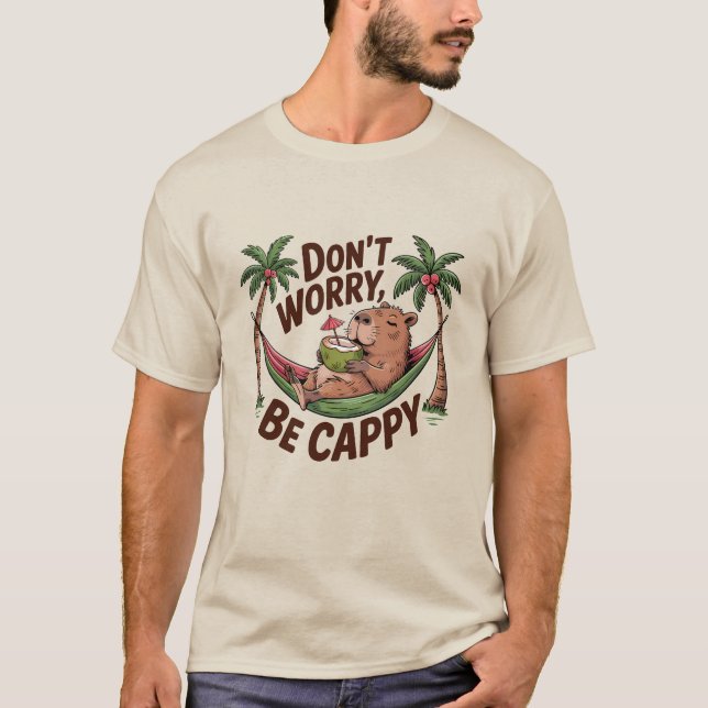 Capybara Be Happy T-Shirt (Vorderseite)