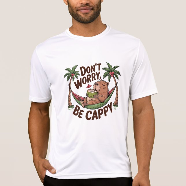 Capybara Be Happy T-Shirt (Vorderseite)