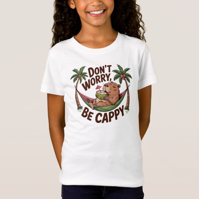 Capybara Be Happy T-Shirt (Vorderseite)