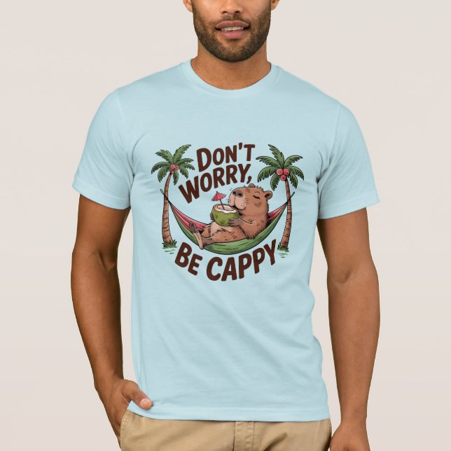 Capybara Be Happy T-Shirt (Vorderseite)