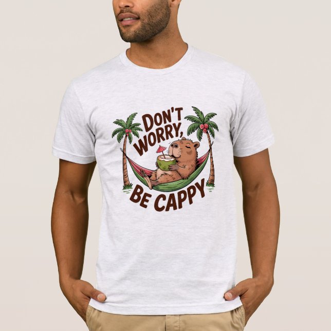 Capybara Be Happy T-Shirt (Vorderseite)