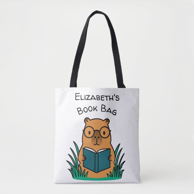 Capybara beim Lesen eines Buches (Vorderseite)