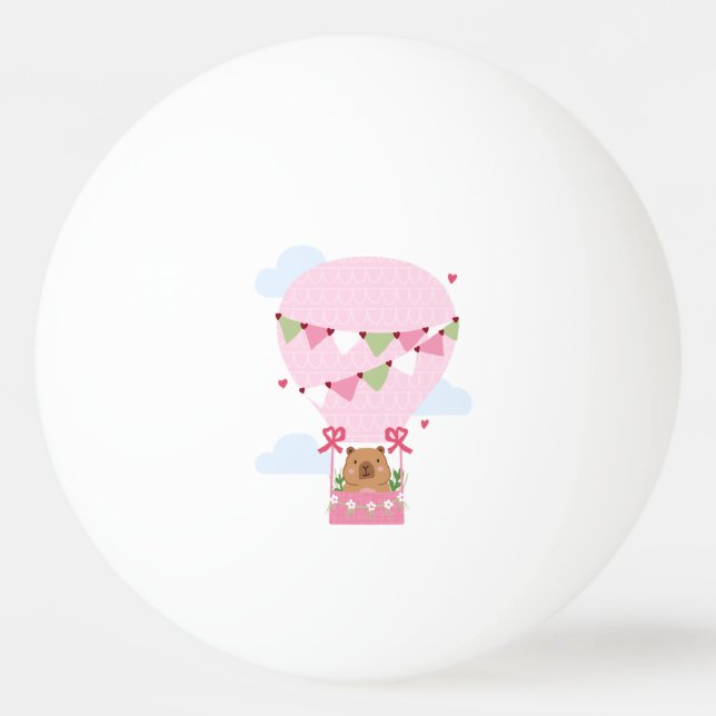 Capybara Birthday Party Kids Watch Tischtennisball (Vorderseite)