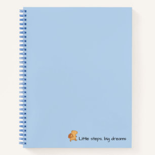 Capybara Blue Notebook - Kleine Schritte Big Dream Notizbuch
