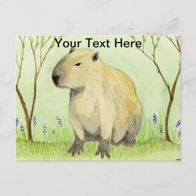 Capybara Blues Postkarte (Vorderseite)