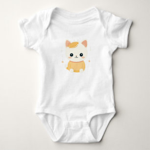 Capybara Boba Cat Baby Bodysuit - Niedlich und gem Strampler