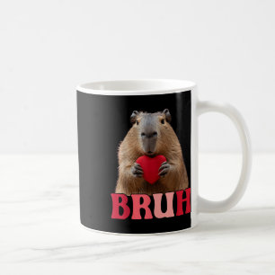 Capybara Bruh Meme Funny Sprichwort Teens Boys Val Kaffeetasse