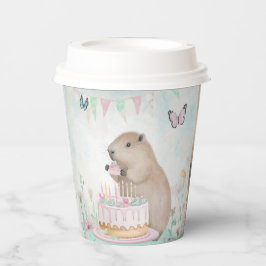 Capybara Cakefest Kids Party Decorieren Papierabfä Pappbecher