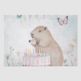 Capybara Cakefest Kids Party Dekorpapier Seidenpapier