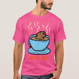 Capybara Cappuccino Capycino Niedlich Capycino Kaf T-Shirt