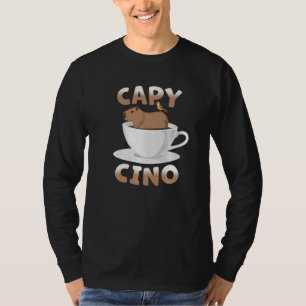 Capybara Cappuccino Süße Capy Cino Tasse Kaffeeta T-Shirt