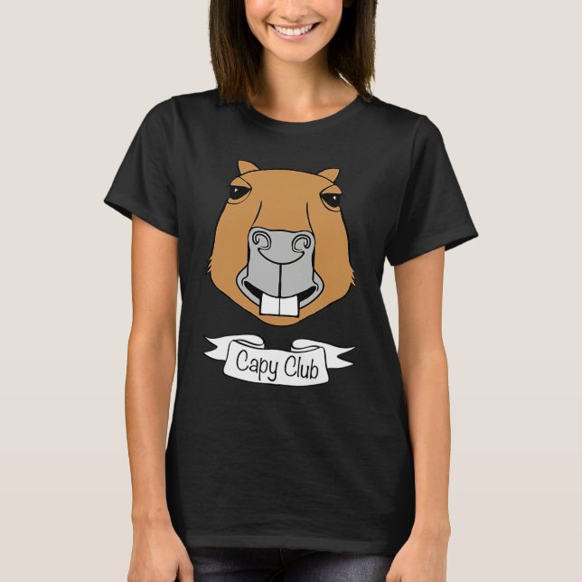 Capybara Capy Club T-Shirt (Vorderseite)