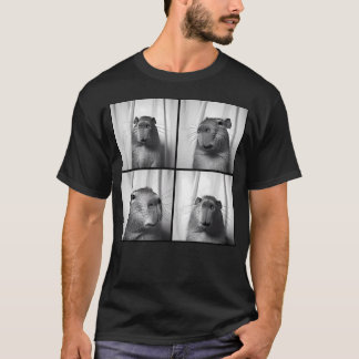 Capybara Capy Fotobooth Bild Skurril Lustig Seltsa T-Shirt