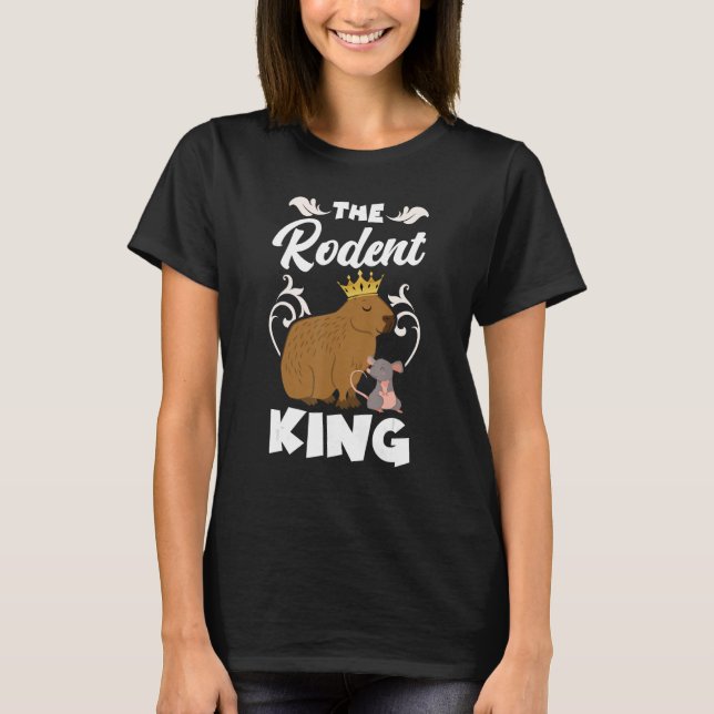 Capybara Capy The Rodent King T-Shirt (Vorderseite)