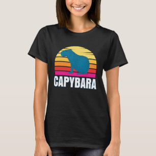 Capybara Capybara Nagetier Haustier Tier Sonnenu T-Shirt