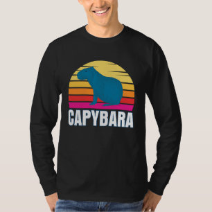 Capybara Capybara Nagetier Haustier Tier Sonnenu T-Shirt