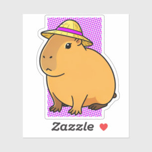 Capybara Chill-Modus Aufkleber