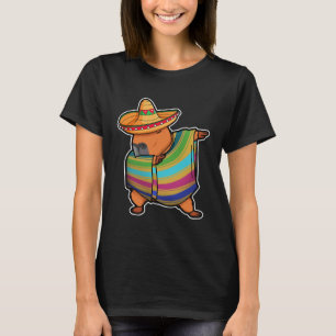 Capybara Cinco De Mayo Capibara Dab Mexikaner T-Shirt