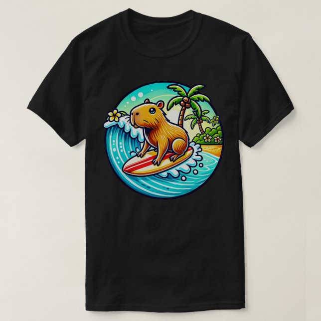 Capybara Cowagunga T-Shirt (Design vorne)