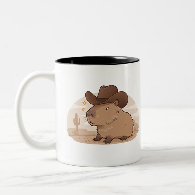 Capybara Cowboy Tasse | Funny Western Themed Coffe (Links)