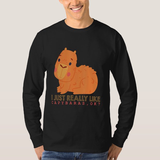 Capybara  Cute Capybaras Rodent Animal Capybara 1 T-Shirt (Vorderseite)