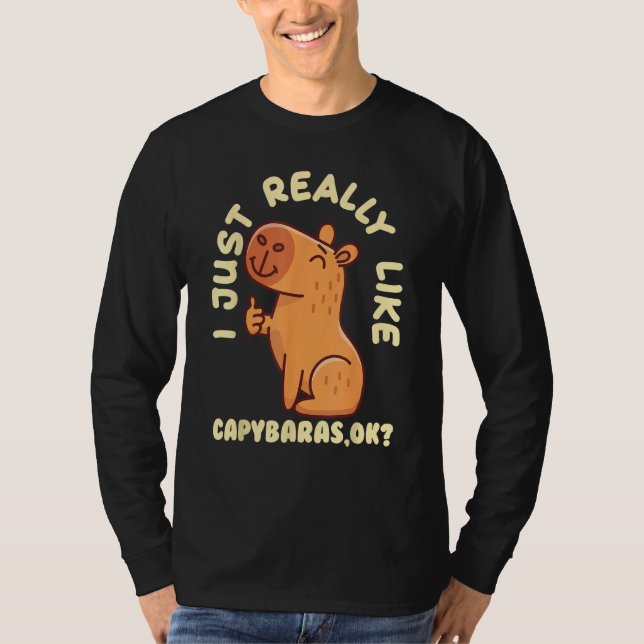 Capybara  Cute Capybaras Rodent Animal Capybara T-Shirt (Vorderseite)