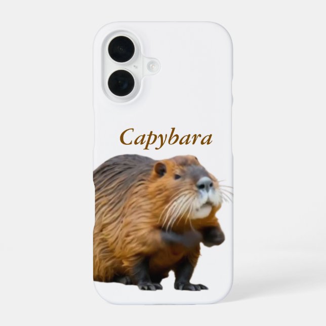 Capybara cute case phone iPhone 16 hülle (Rückseite)