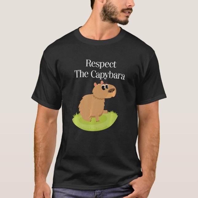 Capybara  Cute Pet Animal Rodent Mammal Wildlife   T-Shirt (Vorderseite)