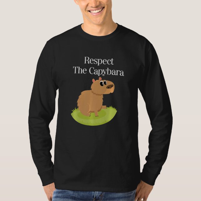 Capybara  Cute Pet Animal Rodent Mammal Wildlife   T-Shirt (Vorderseite)